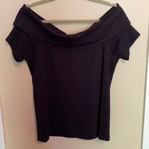 J Crew Off Shoulder Black Top